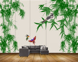Avikalp MWZ1601 Trees Birds Leaves 3D HD Wallpaper