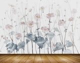Avikalp MWZ1602 Pink White Flowers Leaves 3D HD Wallpaper