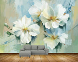 Avikalp MWZ1603 White Yellow Flowers HD Wallpaper