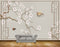 Avikalp MWZ1642 White Flowers Birds Branches HD Wallpaper