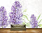 Avikalp MWZ1650 Purple Flowers Leaves HD Wallpaper