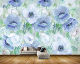 Avikalp MWZ1660 Purple White Flowers HD Wallpaper