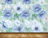 Avikalp MWZ1660 Purple White Flowers 3D HD Wallpaper