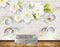 Avikalp MWZ1672 White Flowers Leaves HD Wallpaper