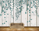 Avikalp MWZ1676 Green Leaves Creepers HD Wallpaper