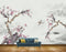 Avikalp MWZ1701 Pink White Flowers Birds Boat HD Wallpaper