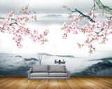 Avikalp MWZ1722 Pink White Flowers Boat 3D HD Wallpaper