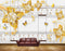 Avikalp MWZ1726 Yellow Flowers Butterflies HD Wallpaper