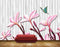 Avikalp MWZ1728 Pink Flowers Butterfly HD Wallpaper