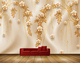 Avikalp MWZ1729 Orange Peach Flowers HD Wallpaper
