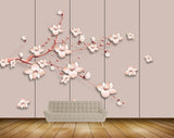 Avikalp MWZ1731 White Orange Flowers HD Wallpaper