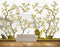 Avikalp MWZ1754 White Green Flowers Birds Cage Stones HD Wallpaper