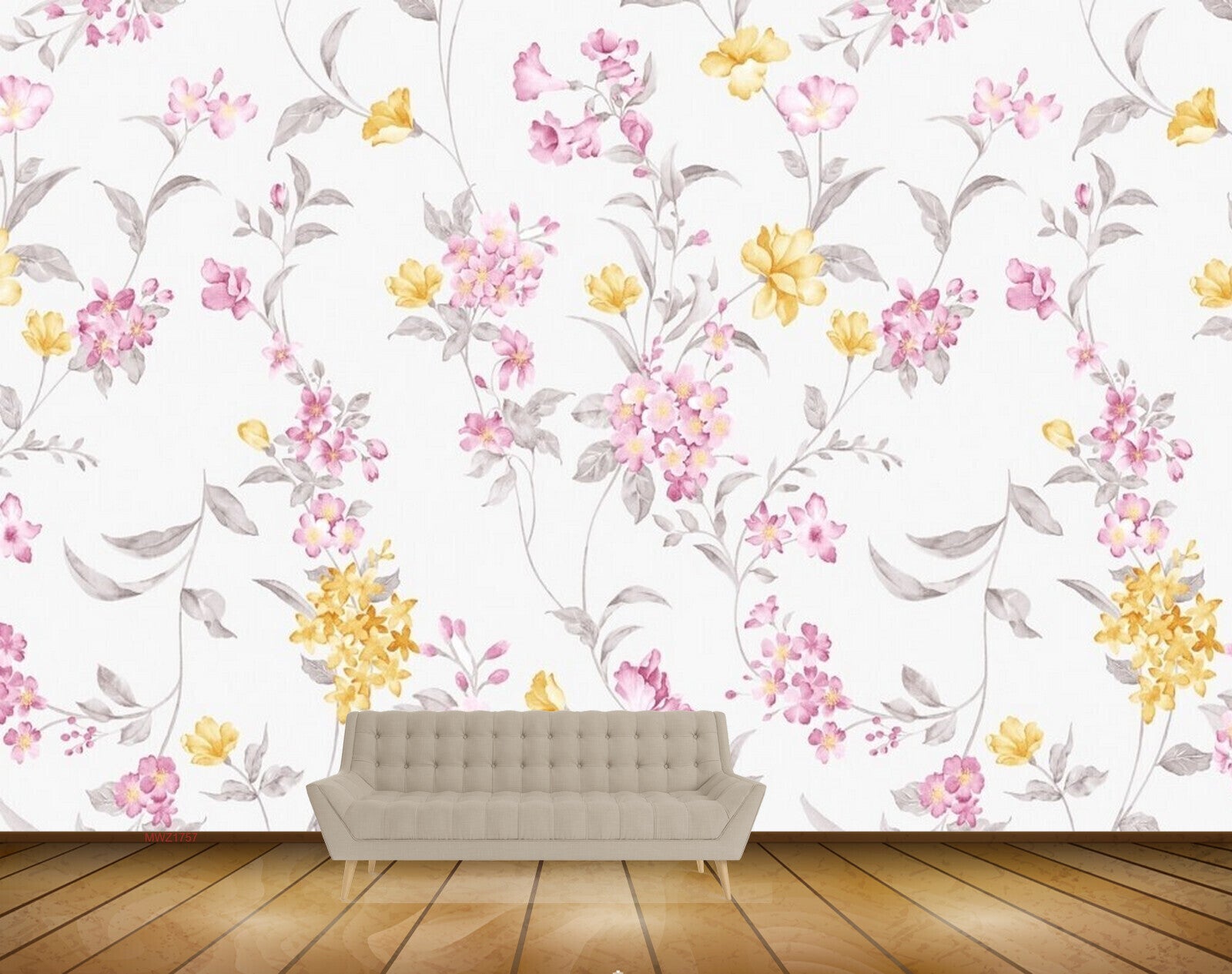Avikalp MWZ1757 Pink Yellow Flowers HD Wallpaper