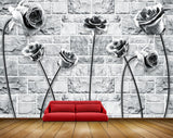 Avikalp MWZ1764 Black Rose Flowers HD Wallpaper