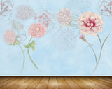 Avikalp MWZ1768 Peach Flowers 3D HD Wallpaper