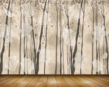Avikalp MWZ1774 White Flowers Trees 3D HD Wallpaper