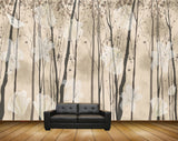 Avikalp MWZ1774 White Flowers Trees 3D HD Wallpaper