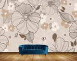 Avikalp MWZ1775 White Pink Flowers HD Wallpaper