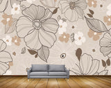 Avikalp MWZ1775 White Pink Flowers 3D HD Wallpaper