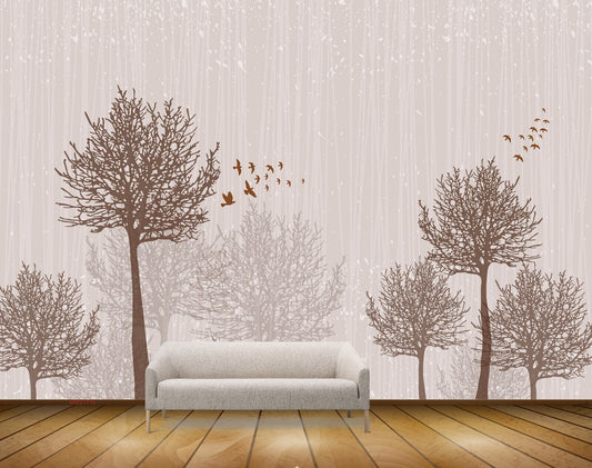 Avikalp MWZ1776 Trees Birds HD Wallpaper
