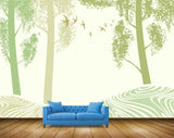 Avikalp MWZ1777 Trees Birds 3D HD Wallpaper