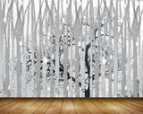 Avikalp MWZ1794 Black White Branches Tree 3D HD Wallpaper