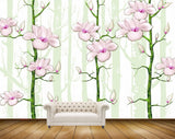 Avikalp MWZ1797 Pink Flowers Trees HD Wallpaper
