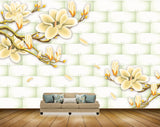 Avikalp MWZ1798 Yellow Flowers 3D HD Wallpaper