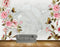 Avikalp MWZ1802 Pink White Flowers Butterflies HD Wallpaper