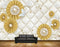 Avikalp MWZ1814 Golden Pearl Flowers HD Wallpaper