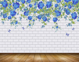Avikalp MWZ1818 Purple Flowers Leaves Butterflies 3D HD Wallpaper
