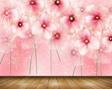 Avikalp MWZ1821 Pink Flowers 3D HD Wallpaper