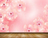 Avikalp MWZ1822 Pink Flowers 3D HD Wallpaper