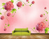 Avikalp MWZ1823 Pink Flowers HD Wallpaper