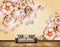 Avikalp MWZ1827 Pink White Flowers Leaves HD Wallpaper