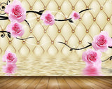 Avikalp MWZ1841 Pink Rose Flowers 3D HD Wallpaper