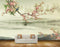 Avikalp MWZ1850 Pink White Flowers River Branch Birds HD Wallpaper