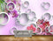 Avikalp MWZ1858 Pink Flowers Butterflies HD Wallpaper