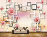 Avikalp MWZ1863 Pink Flowers 3D HD Wallpaper