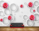 Avikalp MWZ1875 Pink Rose Flowers HD Wallpaper