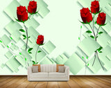 Avikalp MWZ1876 Red Rose Flowers HD Wallpaper