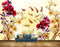 Avikalp MWZ1899 Pink Purple Flowers Fishes HD Wallpaper