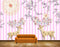 Avikalp MWZ1902 Deers Flowers Leaves HD Wallpaper