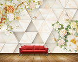 Avikalp MWZ1926 Orange White Flowers Butterflies HD Wallpaper