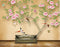 Avikalp MWZ1929 Pink Flowers Tree Birds HD Wallpaper