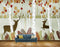 Avikalp MWZ1957 Deers Flowers Trees HD Wallpaper