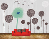Avikalp MWZ1961 Trees Birds 3D HD Wallpaper