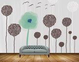 Avikalp MWZ1961 Trees Birds 3D HD Wallpaper