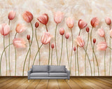 Avikalp MWZ1970 Peach Tulips Flowers HD Wallpaper
