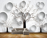 Avikalp MWZ1973 Trees Branches Leaves 3D HD Wallpaper
